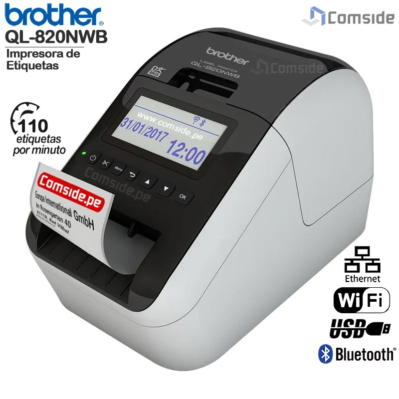 Etiquetadora Brother QL-820NWB