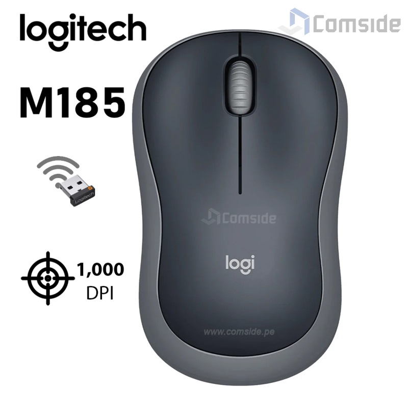 Mouse Logitech M185 Gris