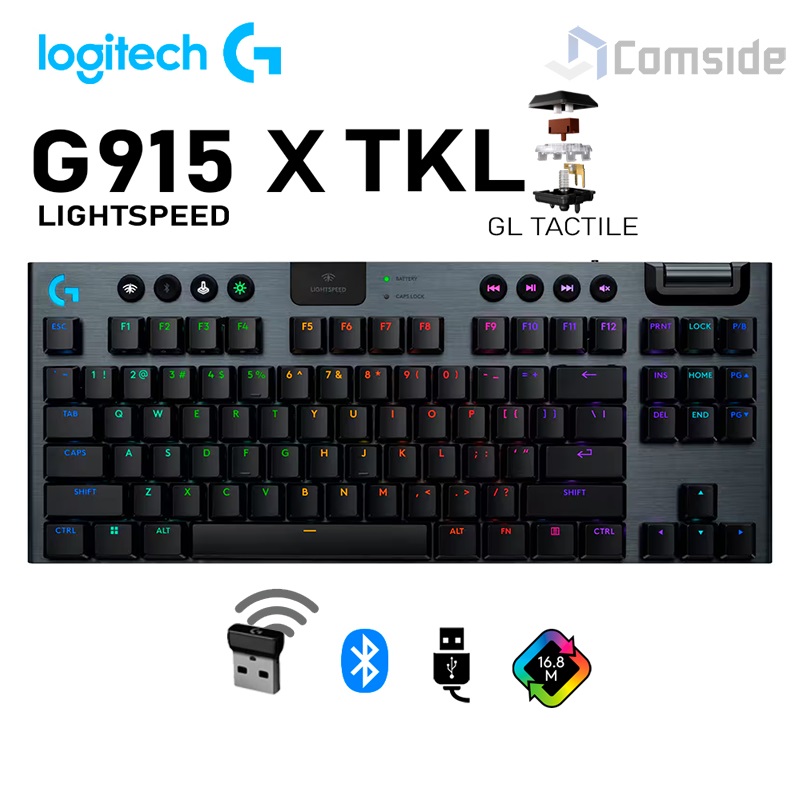 Teclado Logitech G915 X TKL Negro