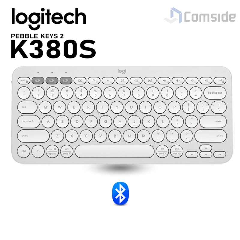 Teclado Logitech Pebble Keys 2 K380S Blanco
