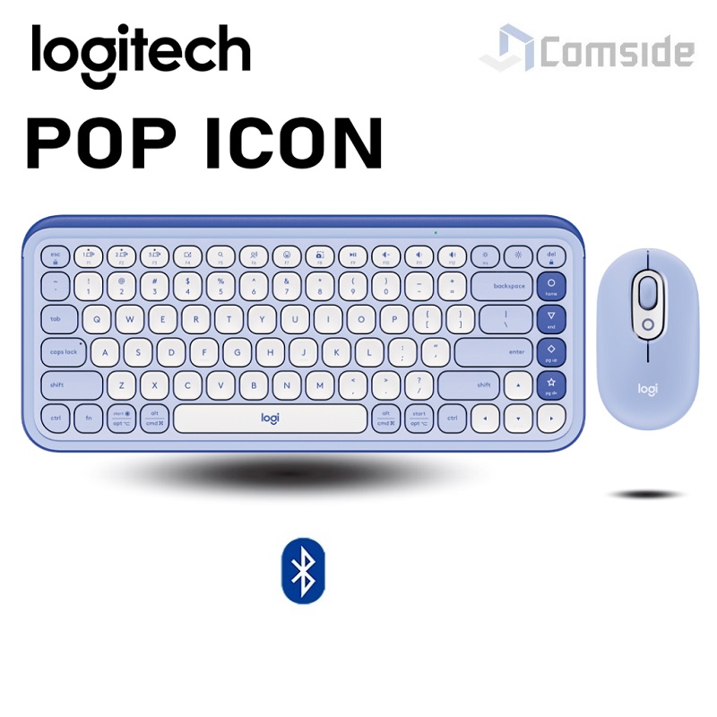 Teclado + Mouse Logitech Pop Icon Lila