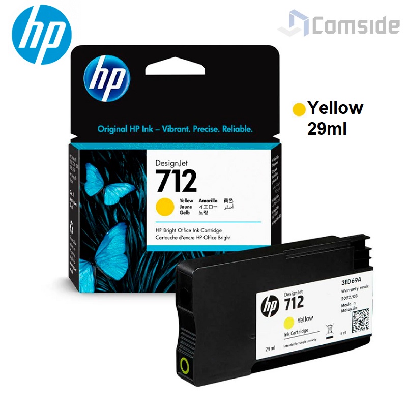 Cartucho de Tinta HP 712 Yellow